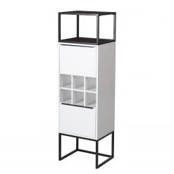 Fredriks Armoire White Hall II - Blanc mat / Noir