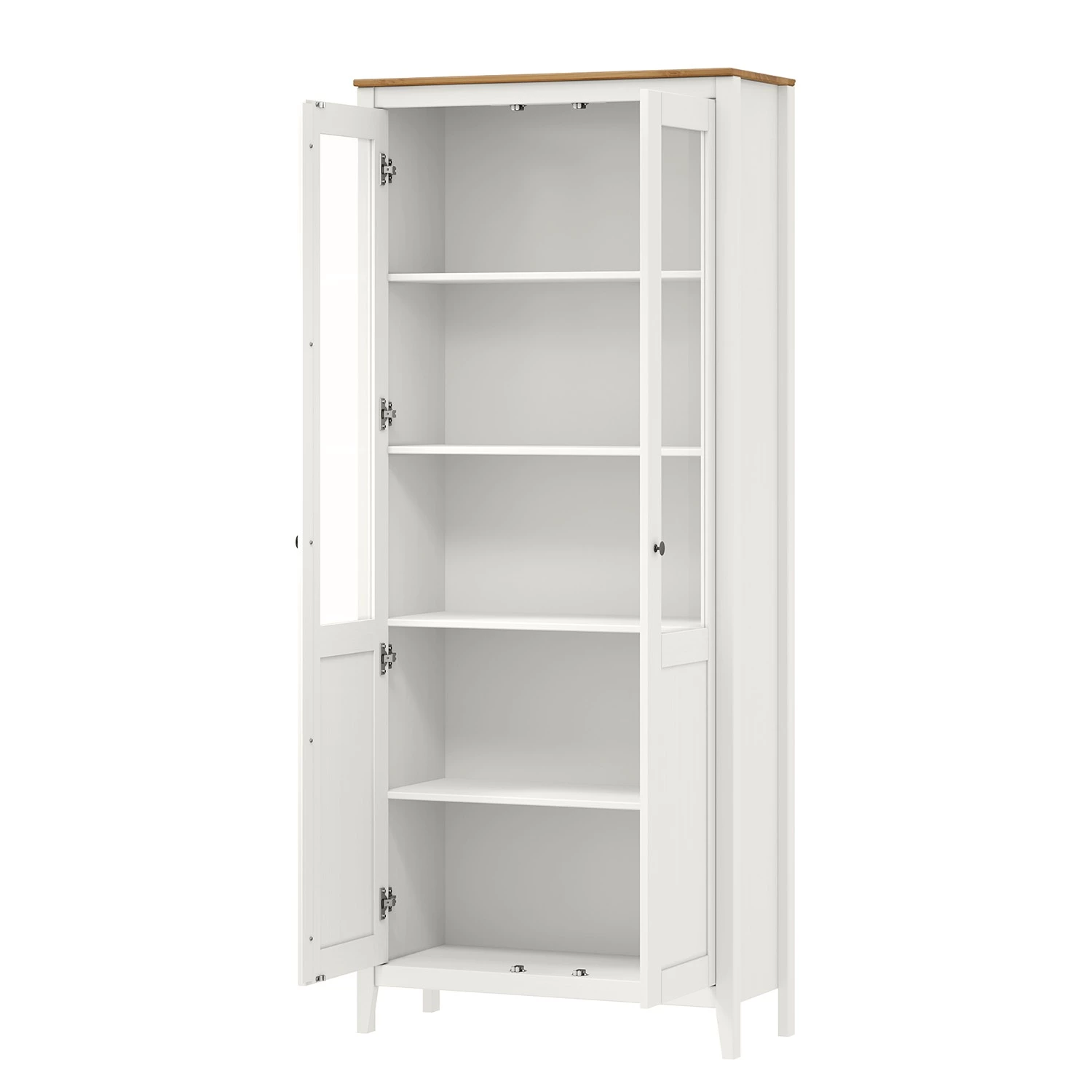 Maison Belfort Vitrine Rivery I - Pin massif - Blanc – Image 2