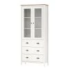 Maison Belfort Vitrine Rivery II - Pin massif - Blanc