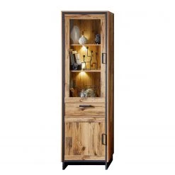 Ridgevalley Vitrine Priay II - Avec éclairage - Imitation mélèze / Graphite