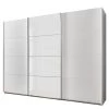 Wimex Armoire à portes coulissantes Ernesto II - Blanc - 3
