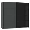 Wimex Armoire à portes coulissantes Ernesto I - Graphite