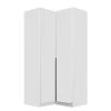 Rauch Orange Armoire d’angle Bellezza - Blanc alpin / Gris - Sans portes miroir