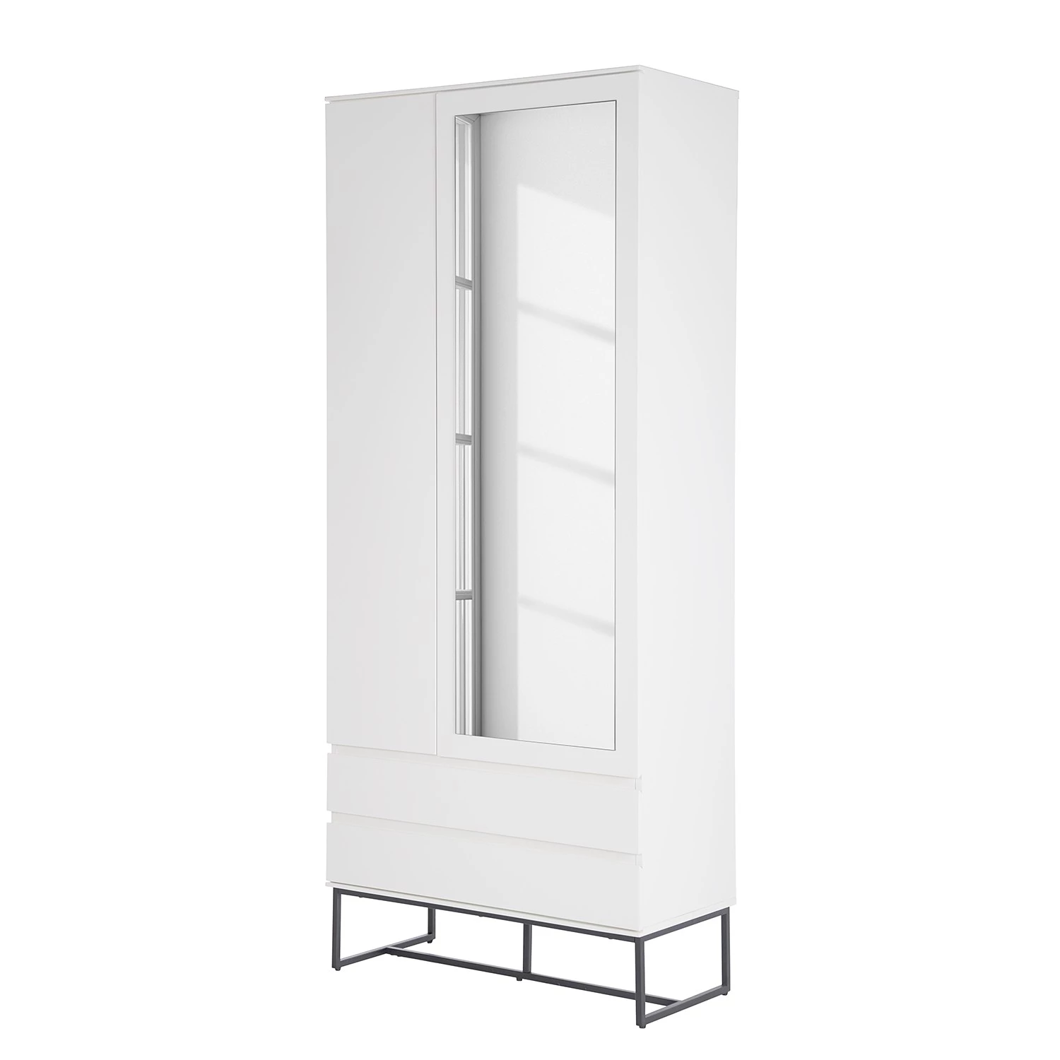 Fredriks Armoire Zaddy - Blanc mat / Noir