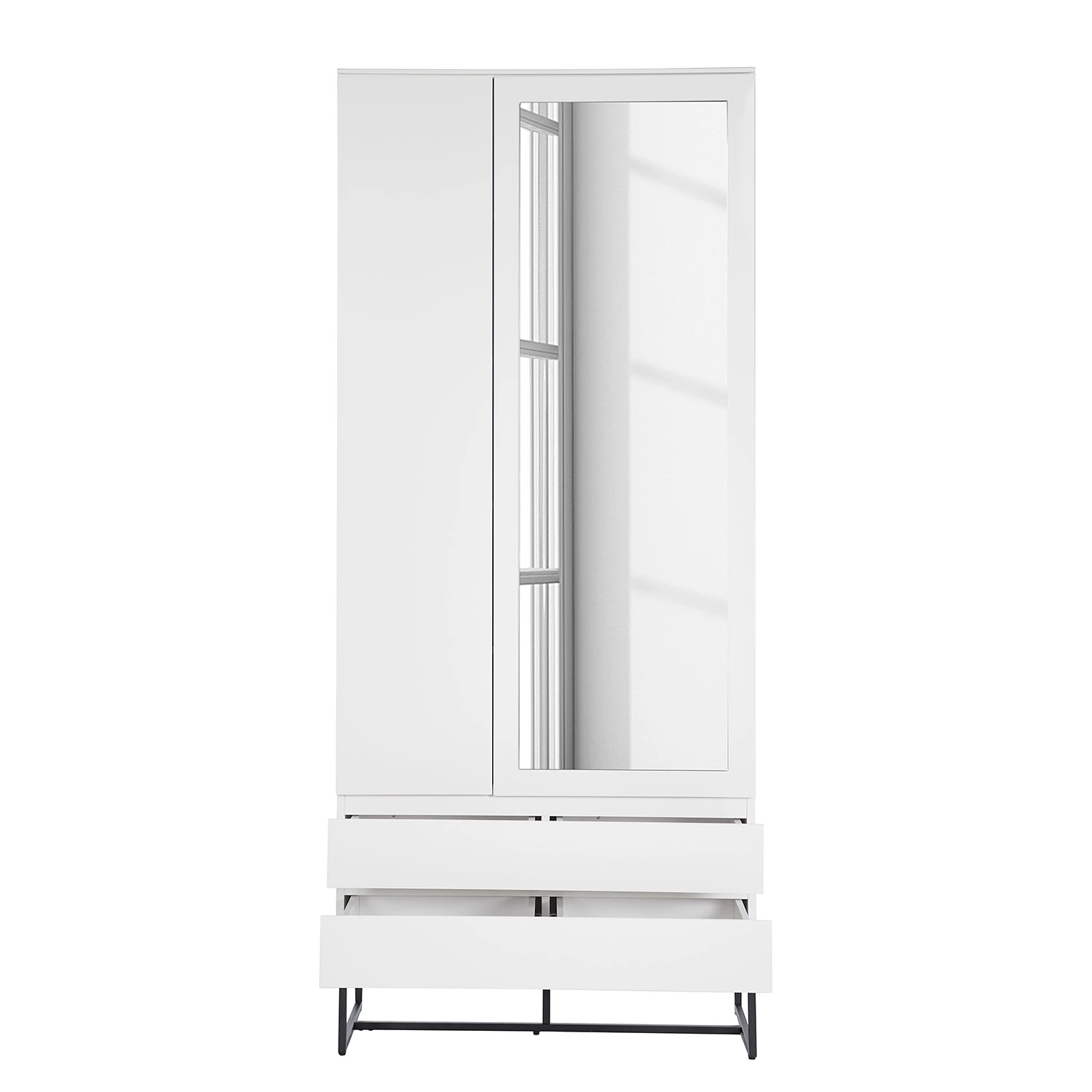 Fredriks Armoire Zaddy - Blanc mat / Noir – Image 4
