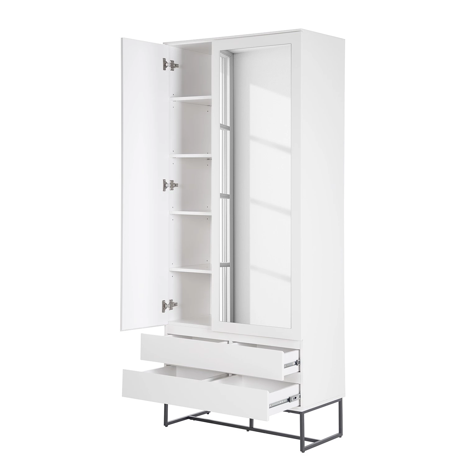 Fredriks Armoire Zaddy - Blanc mat / Noir – Image 6