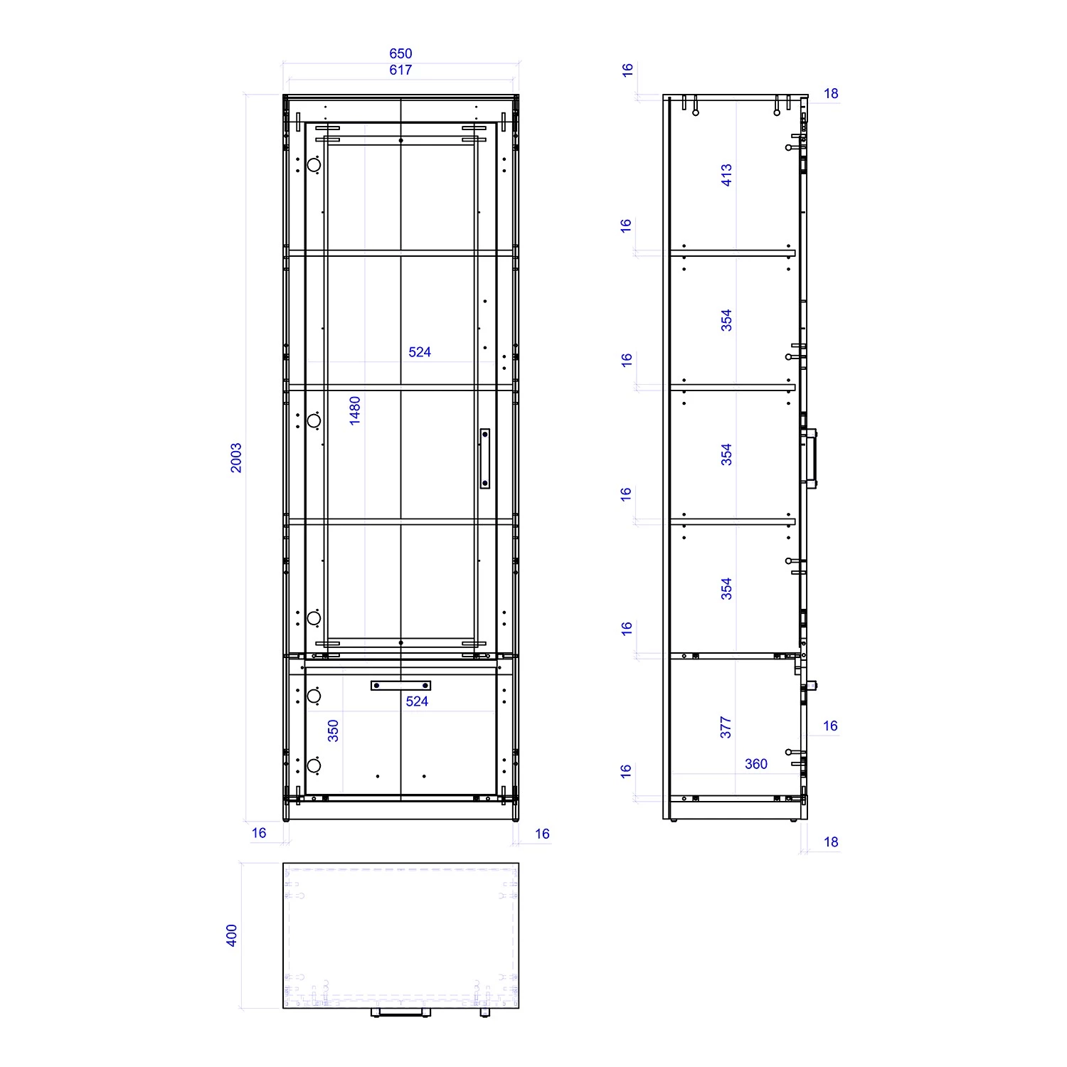 Red Living Vitrine Buzan I - Imitation bois recyclé / Anthracite – Image 6