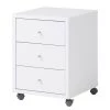 Furnitive Caisson de bureau Vernas - Blanc craie / Argenté