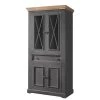 Maison Belfort Armoire vitrine Ummanz - Pin gris
