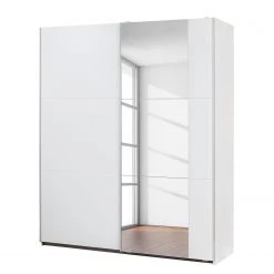 Rauch Blue Armoire à portes coulissantes Santiago - Blanc alpin - Largeur : 175 cm - Premium - Avec portes miroir