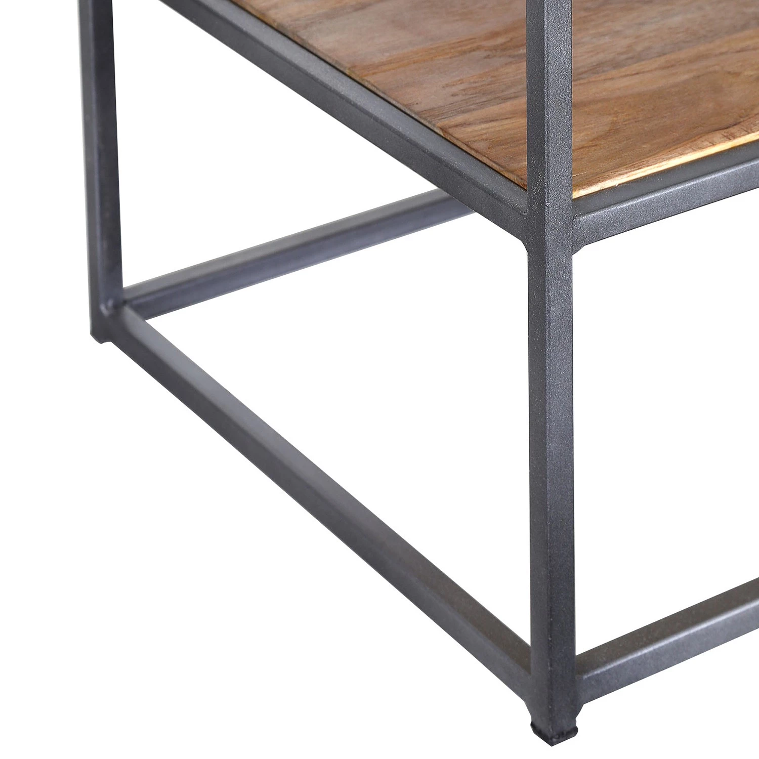 Red Living Armoire à vin Viessoix - Teck massif et acacia massif / Fer - Teck / Anthracite – Image 8