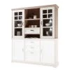 Ridgevalley Haut de buffet Avene - Blanc / Imitation pin