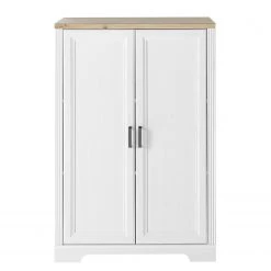 Ridgevalley Placard de bureau Jasmund II - Imitation pin blanc / Imitation chêne artisan