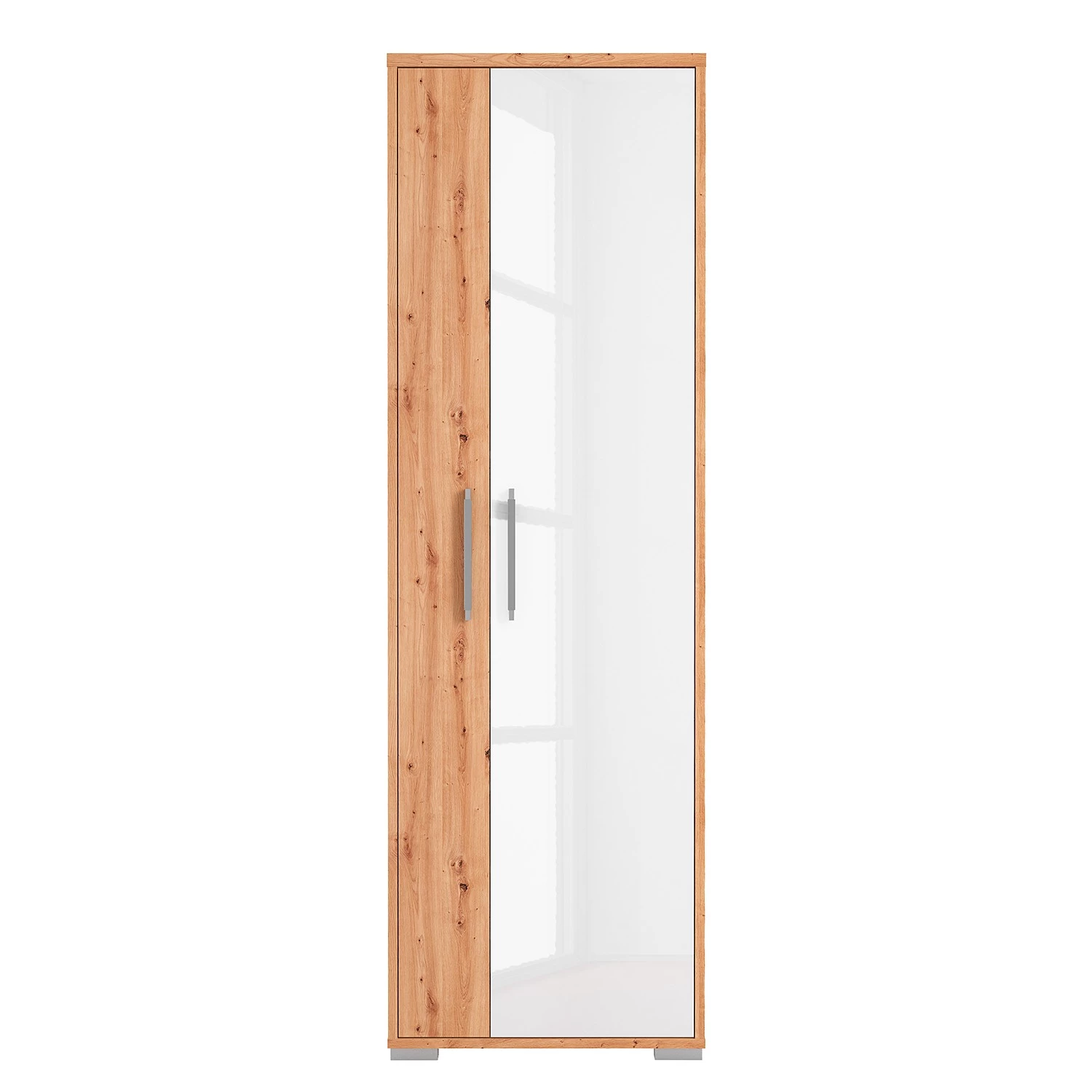 Maja Möbel Armoire d’entrée Vendo - Blanc brillant / Imitation chêne à nœuds – Image 4