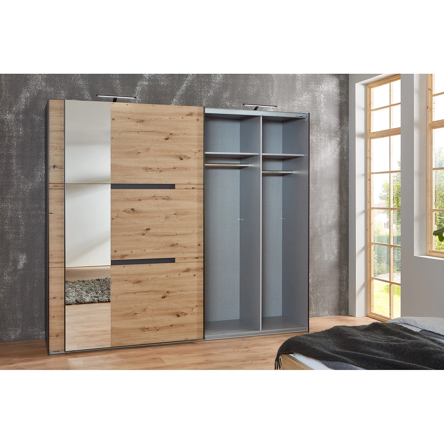 Fresh to go Armoire à portes coulissantes Kapstadt - Largeur : 250 cm – Image 3