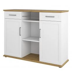 Maja Möbel Armoire de bureau VILLO II - Blanc / Imitation chêne noueux