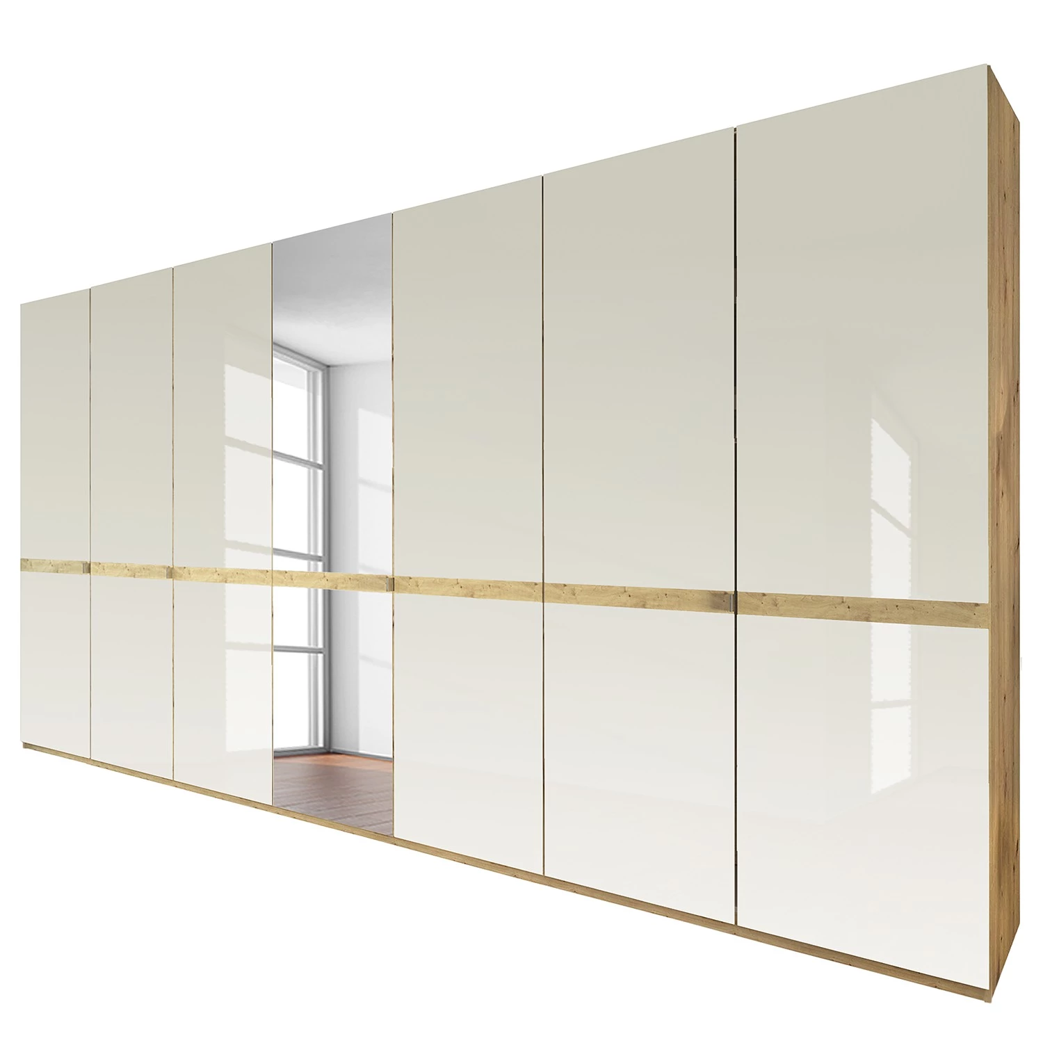 Wiemann Armoire Barcelona V - Hauteur : 236 cm - Largeur : 350 cm - 1