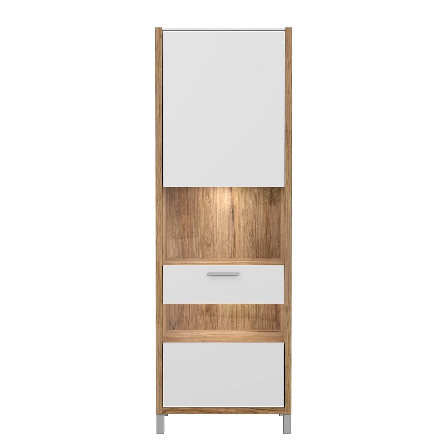 Norrwood Vitrine Boyd - Blanc / Imitation chêne – Image 5