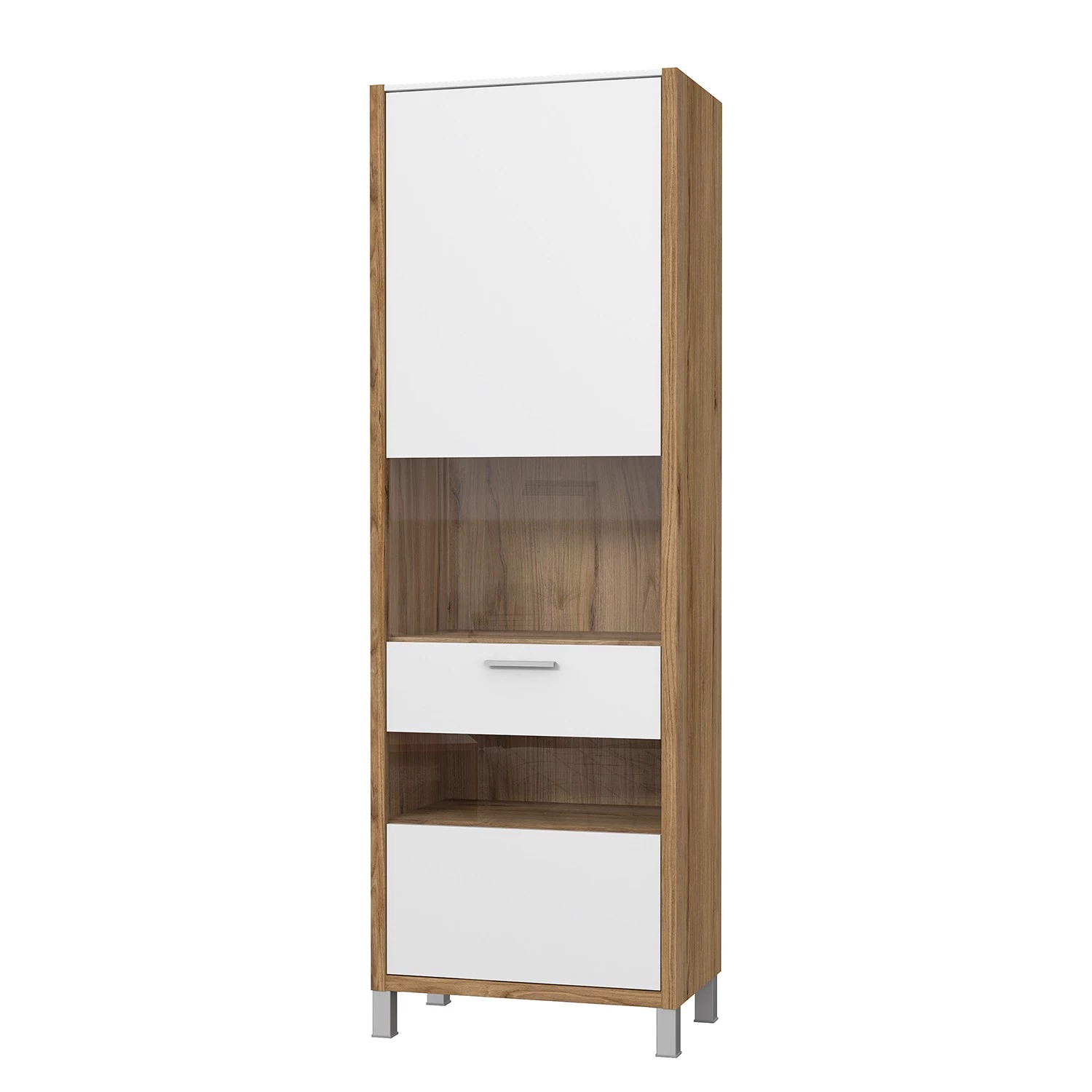 Norrwood Vitrine Boyd - Blanc / Imitation chêne – Image 7