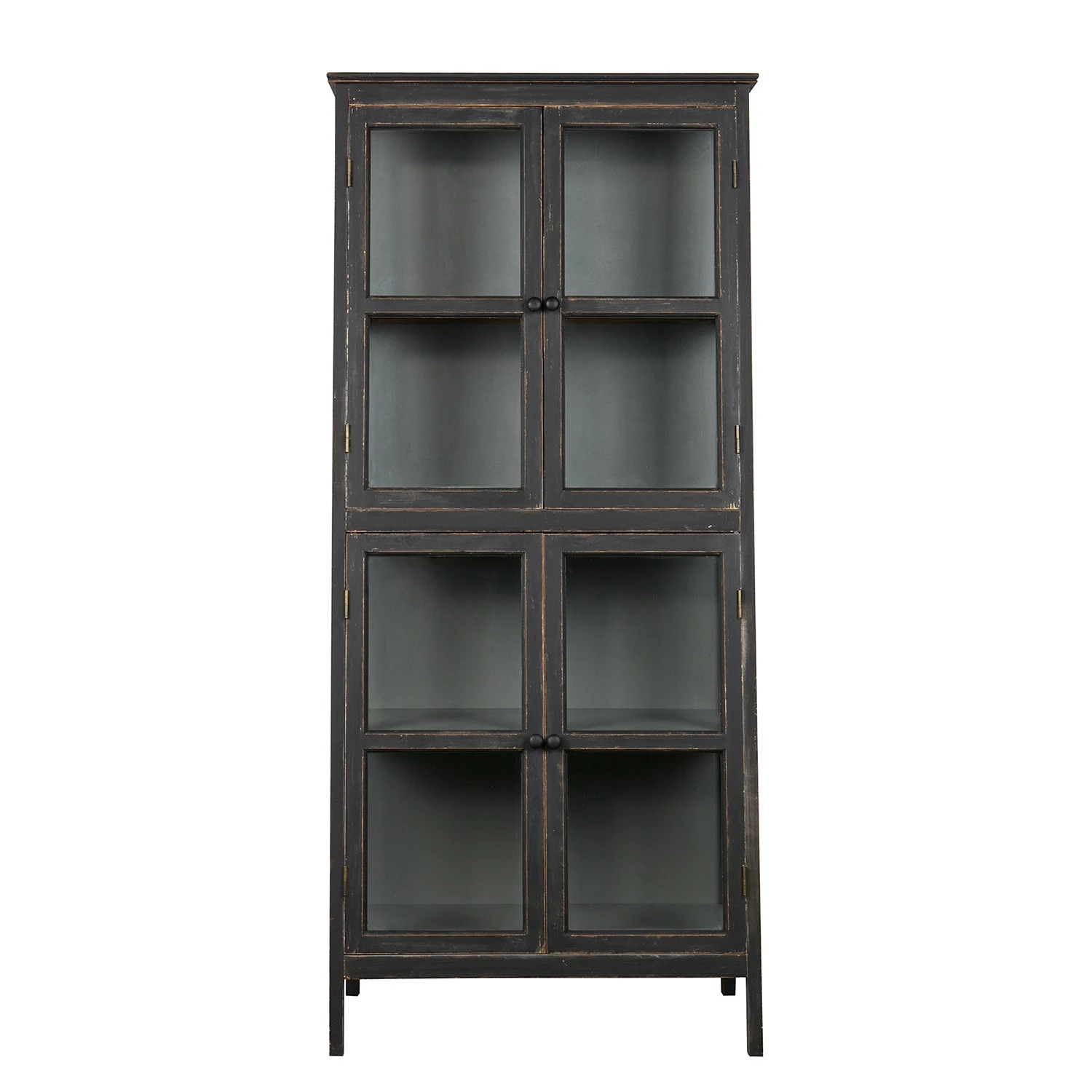 Red Living Vitrine Egelev - Pin massif - Noir vieilli – Image 8