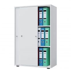 VCM Armoire de bureau Lona XL - Blanc