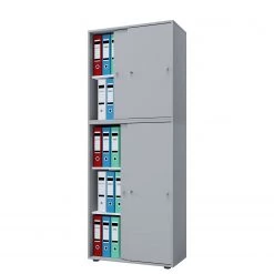 VCM Armoire de bureau Lona XXL - Gris