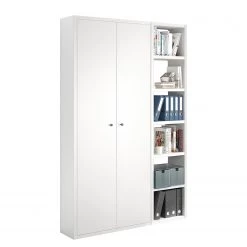 Fredriks Armoire de bureau Emporio III - Blanc laqué