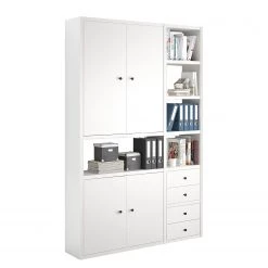 Fredriks Armoire de bureau Emporio IV - Blanc laqué