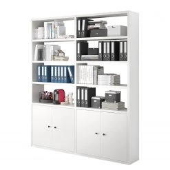 Fredriks Étagère de bureau Emporio II - Blanc laqué