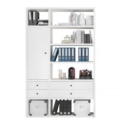 Fredriks Étagère de bureau Emporio IV - Blanc brillant