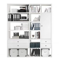 Fredriks Étagère de bureau Emporio VII - Blanc brillant
