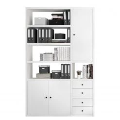 Fredriks Armoire de bureau Emporio IX - Blanc brillant
