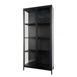 Red Living Vitrine Bagh - Métal - Noir