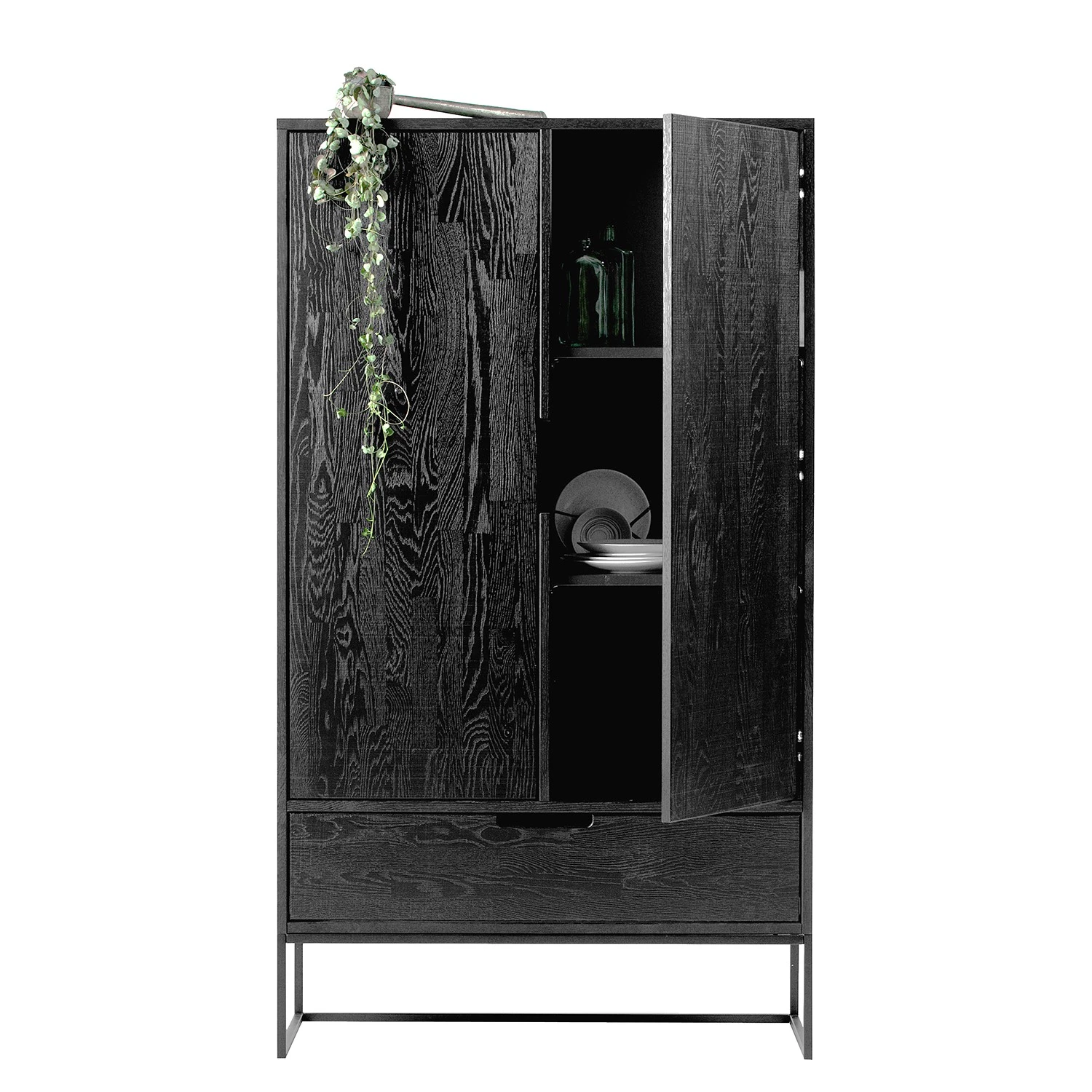 Red Living Armoire Cobar - Frêne massif - Frêne noir – Image 2