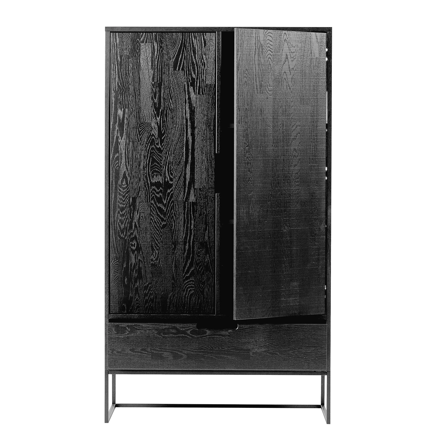 Red Living Armoire Cobar - Frêne massif - Frêne noir – Image 4