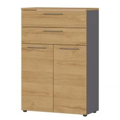 Germania Armoire de bureau GW-Agenda II - Imitation chêne Grandson / Graphite