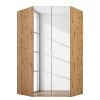 Armoire d’angle SKØP reflect - Imitation chêne Artisan - Hauteur : 236 cm - Largeur : 127 cm