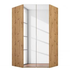 Armoire d’angle SKØP reflect - Imitation chêne Artisan - Hauteur : 236 cm - Largeur : 127 cm