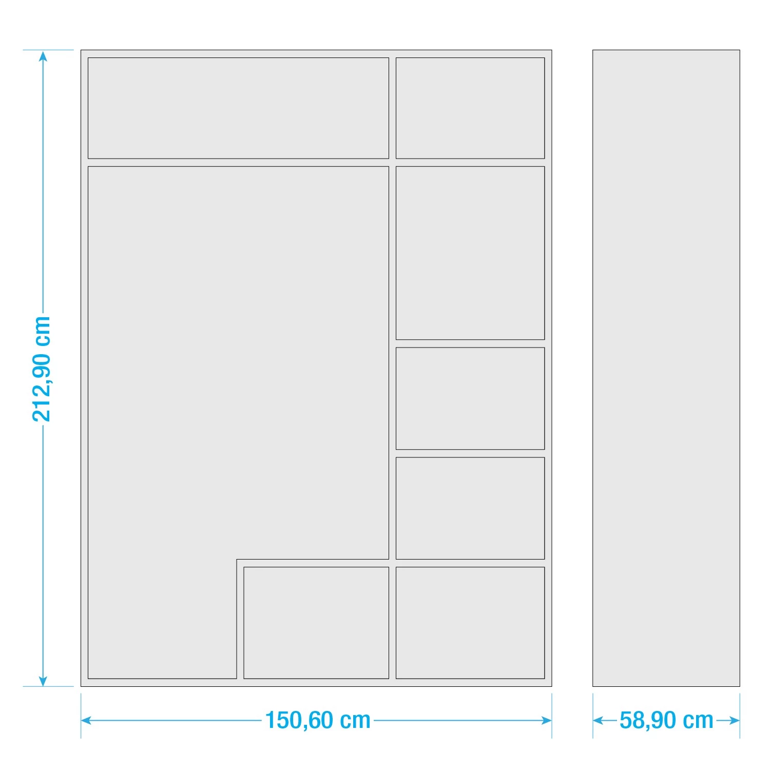 Loftscape Armoire Longfort I - Largeur : 151 cm – Image 5