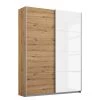 Rauch Orange Armoire à portes coulissantes Subito++ - Imitation chêne Artisan / Blanc - Largeur : 135 cm
