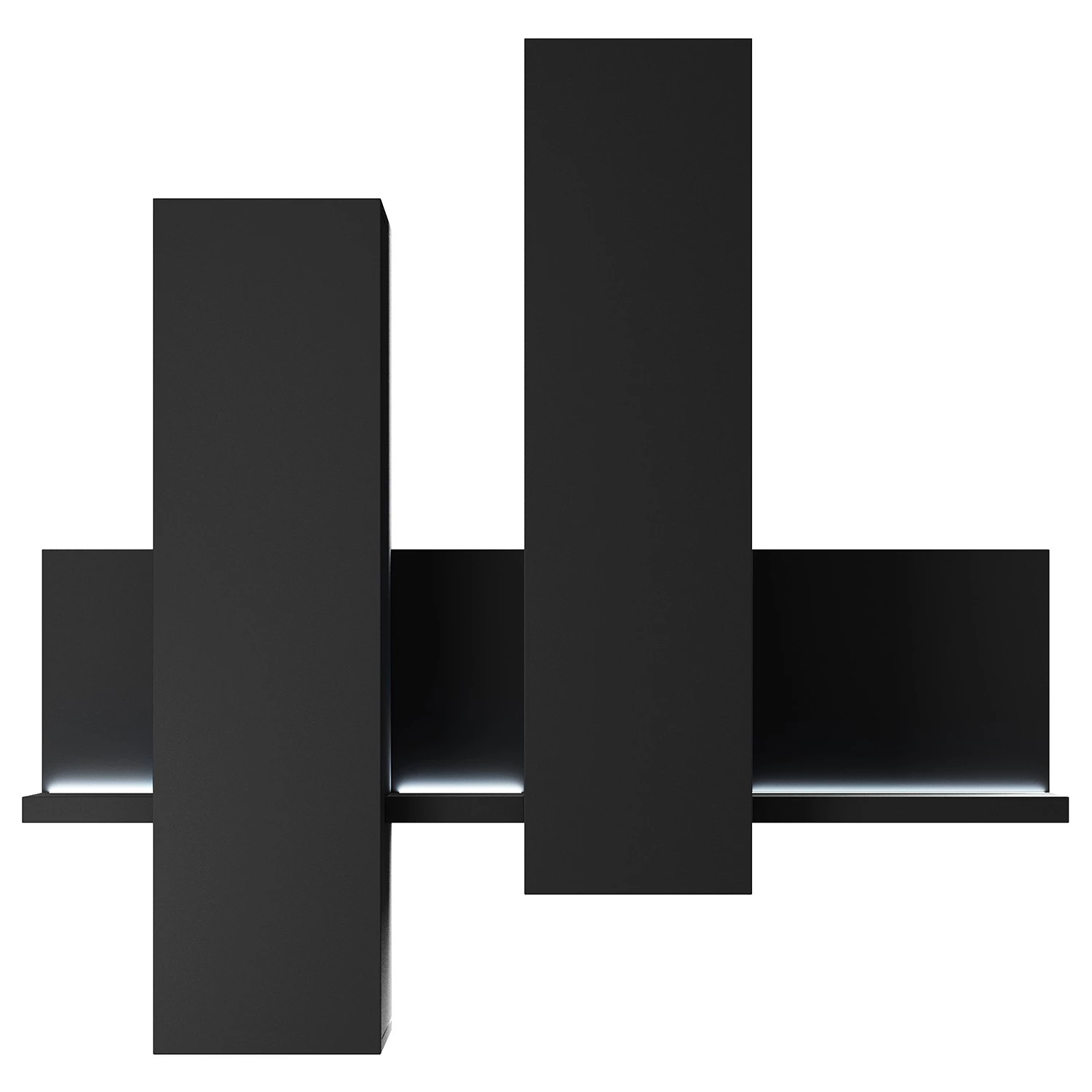 Loftscape Meuble haut Littor - Avec éclairage inclus - Noir – Image 5