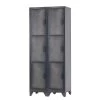 Red Living Armoire Wright - Métal - Noir
