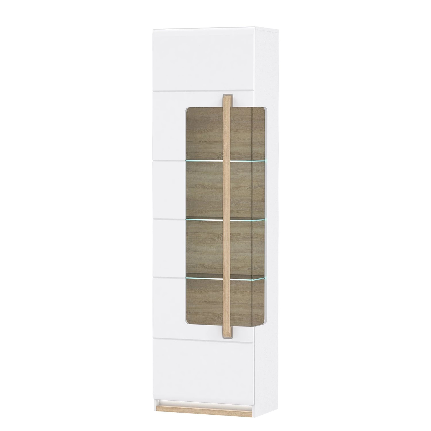 Loftscape Vitrine Toscana - Éclairage inclus - Imitation chêne de Sonoma