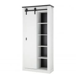Ridgevalley Armoire d’entrée Shutter I - Imitation pin blanc