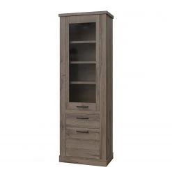 Loftscape Vitrine Temuco - Imitation chêne foncé