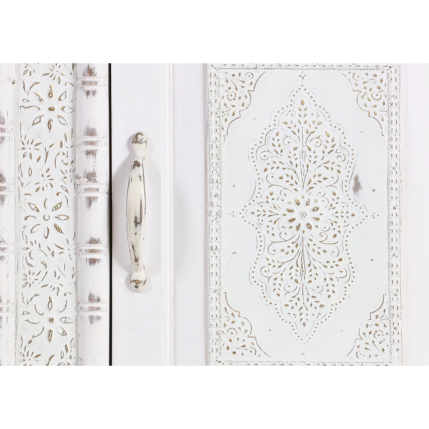 Ridgevalley Armoire Missoula - Manguier massif - Blanc vintage – Image 3