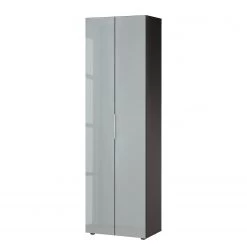 Germania Armoire d’entrée Genova - Verre - Gris argenté / Graphite