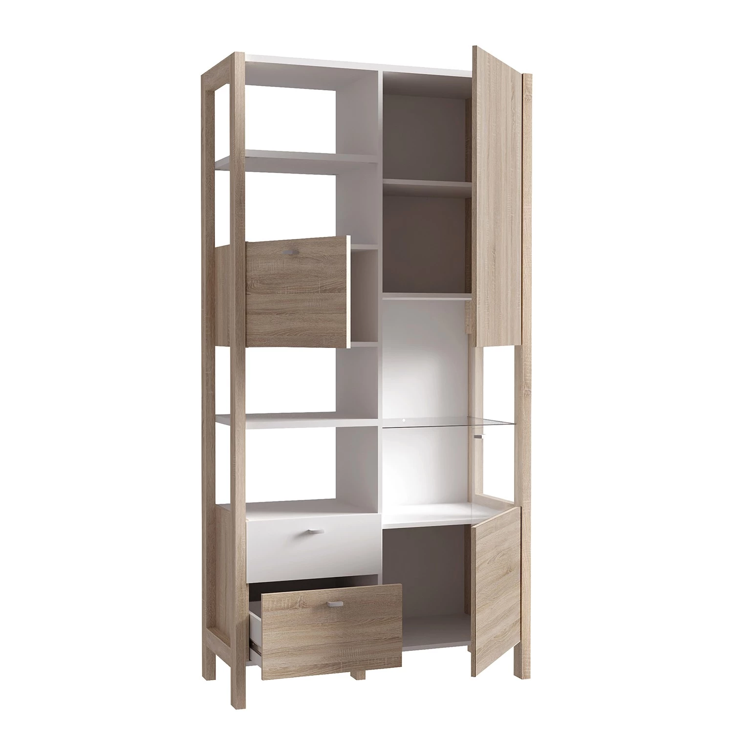 Loftscape Armoire Thurles - Imitation chêne Sonoma / Blanc – Image 5