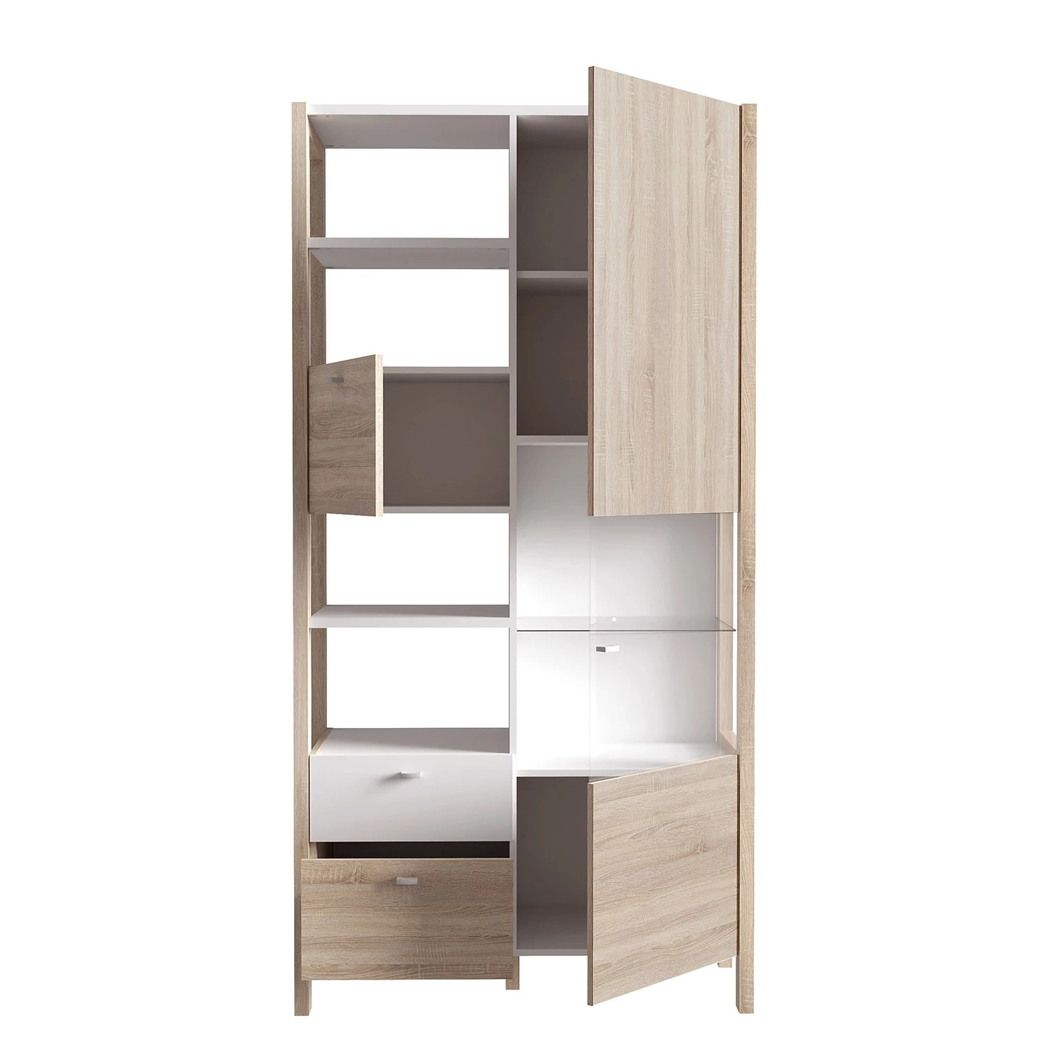 Loftscape Armoire Thurles - Imitation chêne Sonoma / Blanc – Image 6