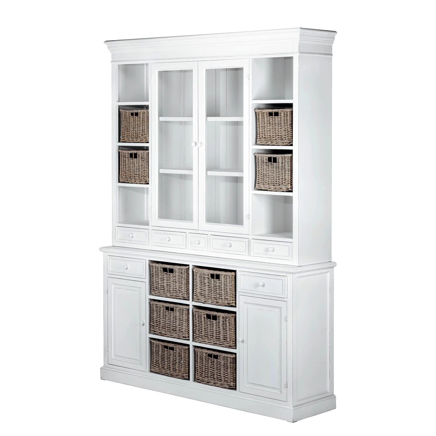 Butlers Vaisselier CAMPAGNE - Plaqué paulownia - Blanc